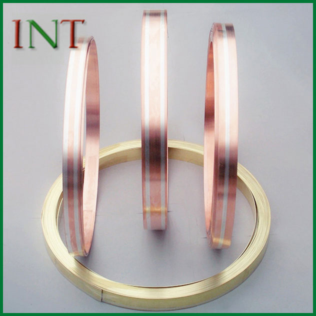 Silver Onlay Brass Strip